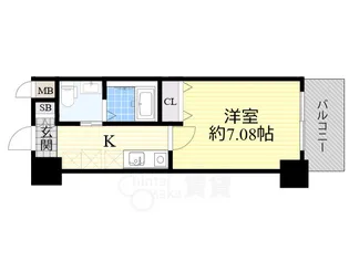 CASSIA豊中三国【2階】の間取り