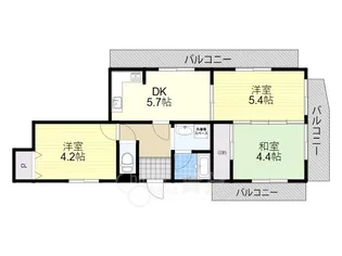 青葉丘ハイツ【2階】の間取り