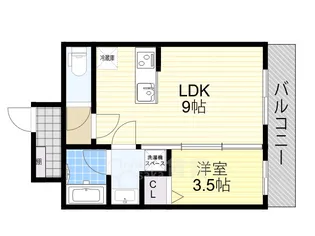 大阪府大阪市淀川区東三国5丁目【マンション】の間取り