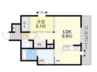 大阪府大阪市淀川区東三国5丁目【マンション】の間取り