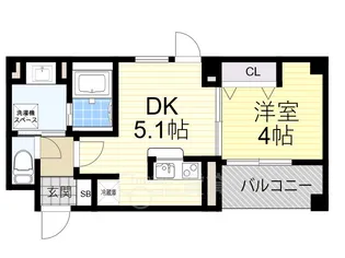 Lumbini桜塚【3階】の間取り