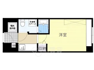 ステュディオ新御堂【3階】の間取り