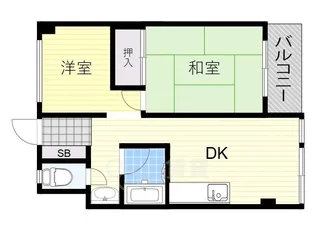 コーポ糠谷【3階】の間取り