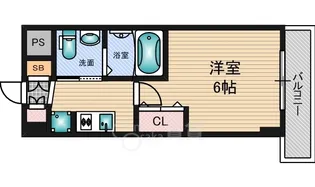 エステムコート新大阪8レヴォリス【8階】の間取り