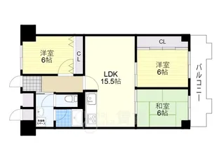 朝日プラザ千里A棟【10階】の間取り