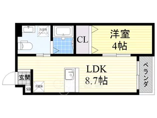 アルル三番館【1階】の間取り
