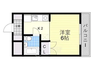 コンフォート石橋【3階】の間取り