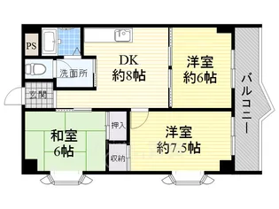 セントラル山田南【4階】の間取り