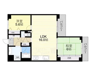 大阪府吹田市千里山西4丁目【マンション】の間取り