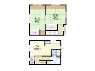 兵庫県川西市美園町【一戸建】の間取り