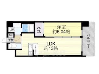 プレジオ梅田【4階】の間取り