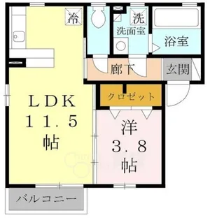 セレッソB棟【2階】の間取り