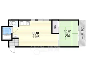 南千里コーポラス【4階】の間取り
