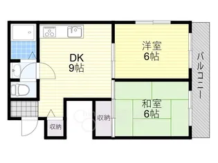 大阪府豊中市中桜塚4丁目【マンション】の間取り