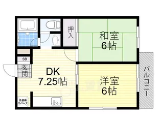 木村ハイツ【2階】の間取り