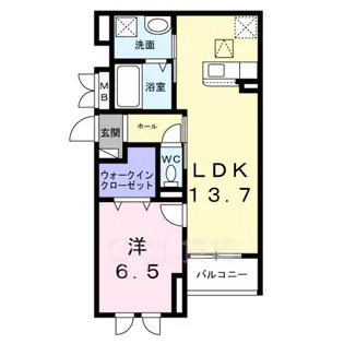 サニーレジデンス鷺洲A【1階】の間取り