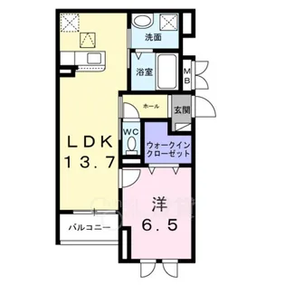 サニーレジデンス鷺洲A【1階】の間取り