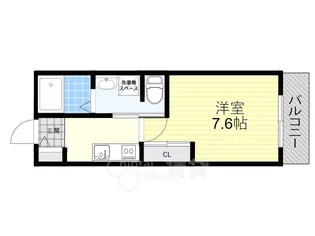 REGIES柴原阪大前【2階】の間取り