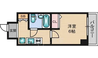大阪府大阪市東淀川区東中島1丁目【マンション】の間取り