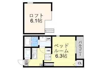 ハーモニーテラス加島【2階】の間取り