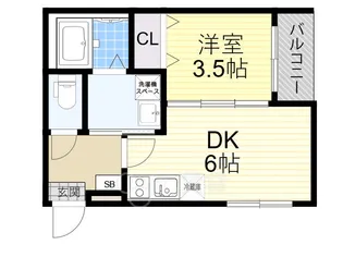 ハーモニーテラス大和田【3階】の間取り
