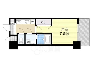 S-RESIDENCE江坂Alegria【8階】の間取り