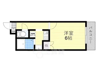 サンワード浜【4階】の間取り