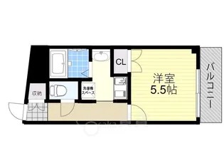 サンワード浜【4階】の間取り