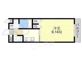 プレジオ江坂【4階】の間取り