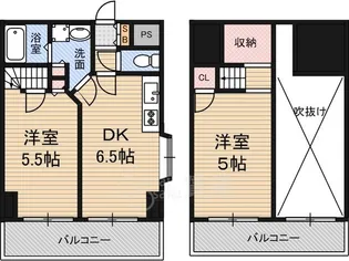 大阪府大阪市淀川区東三国4丁目【マンション】の間取り