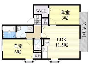 モンテビュー【2階】の間取り
