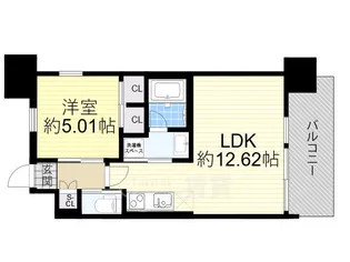 大阪府大阪市淀川区新高2丁目【マンション】の間取り
