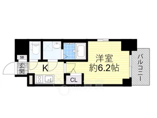 エスリード ザ・グラン大阪ノース【10階】の間取り