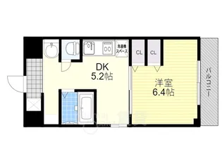 第6関根マンション【8階】の間取り