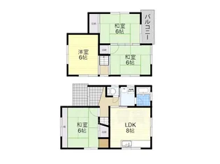 大阪府吹田市内本町1丁目【一戸建】の間取り