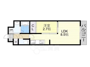 グランドステージ十三【11階】の間取り