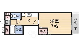 サンハイム蛍池 第2【3階】の間取り
