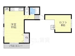 スクエアー47【5階】の間取り