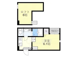 OASIS IKEDA【2階】の間取り