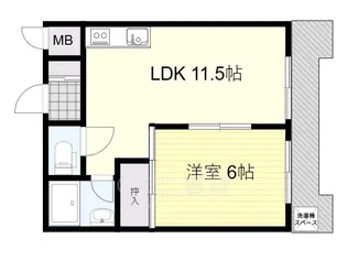 トゥリオーニ豊中南【3階】の間取り