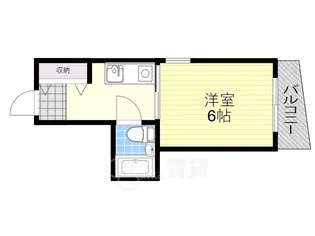 ミツワ小戸ビル【6階】の間取り