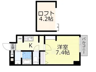 エヌエムスワサントトワ【4階】の間取り