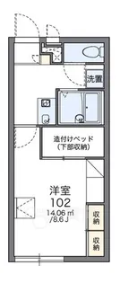 レオパレスローズ【1階】の間取り