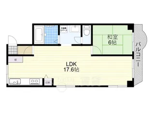 大建コーポ江坂【4階】の間取り