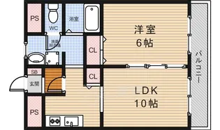 サンローズ唐池【2階】の間取り