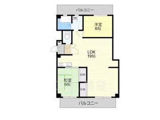 豊友マンション東豊中【3階】の間取り