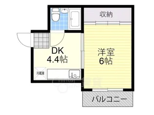 ダイヤコート豊中【2階】の間取り