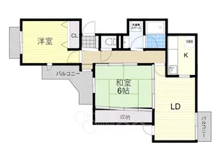 リブレ上野東【1階】の間取り