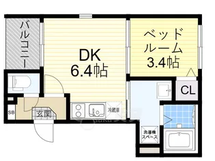 アルタイ石橋阪大前【1階】の間取り