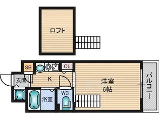 1Kの間取り画像
